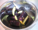 キレイな紫✽茄子の煮びたし作り方1写真