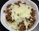 子どもががっつく！肉チーズ丼作り方4写真