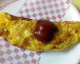 簡単♪卵+魚肉ソーセージdeオムレツ作り方3写真
