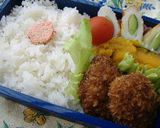 夫のお弁当(8月第１週)作り方3写真