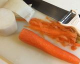 余り物deもう一品☆人参と大根のきんぴら作り方1写真