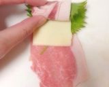 豚ロースで大葉＆チーズ巻き♪作り方2写真