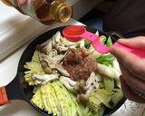 白菜といか塩辛の煮込み鍋作り方5写真
