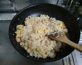 ★簡単！＊カニと玉子とレタスの炒飯＊♪作り方5写真