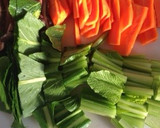 野菜さつま揚げと小松菜炒め♡作り方1写真