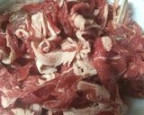 牛肉と白菜のすき焼き風炒め煮作り方1写真