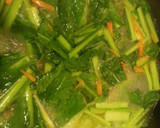 焼肉のたれで作る 小松菜ともやし炒め作り方2写真