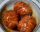 レンジで簡単♪冷やご飯de肉巻きオニギリ作り方7写真