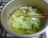 いかなごの釘煮と春キャベツのスパゲッティ作り方1写真