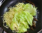 いかなごの釘煮と春キャベツのスパゲッティ作り方3写真