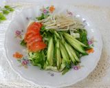 お野菜たっぷりサラダうどん作り方5写真