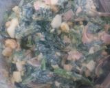 ほうれん草ｻﾗﾀﾞin豚肉巻きフライ作り方2写真