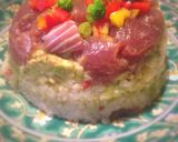 マグロとアボカドのちらし寿司風ケーキ作り方5写真