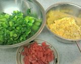 外ランチ☆菜の花御飯の手まり寿司作り方5写真