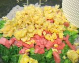 外ランチ☆菜の花御飯の手まり寿司作り方6写真
