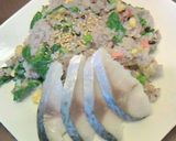 外ランチ☆菜の花御飯の手まり寿司作り方10写真