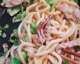 春キャベツとじゃこの焼うどん作り方8写真