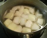 冬瓜とホタテ缶で作る　冷やし葛餡掛け煮作り方3写真