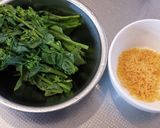 菜の花とからすみのペペロンチーノ作り方1写真