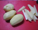 揚げない☆フライドポテト風　たらこ風味作り方1写真