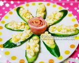簡単おつまみ♪きゅうりのマヨコーン乗せ♥作り方4写真