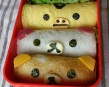 遠足キャラ弁☆リラックマfmサンドイッチ作り方5写真