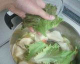 ひと工夫！鍋ｷｭｰﾌﾞを使った餃子スープ作り方9写真