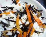 簡単☆ひじきの煮物(ひじきご飯)作り方6写真