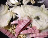 海老とベーコンのクリームパスタ作り方2写真