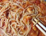 海老とベーコンのクリームパスタ作り方6写真