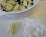 茄子としめじの挽き肉カレー作り方1写真