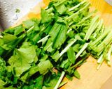 お揚げと青菜の楽チン煮浸し作り方1写真