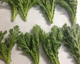 ＊春菊と桜海老のサクサクかき揚げ＊作り方1写真