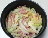 白菜とベーコンのトマトソース煮作り方2写真