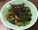 ほうれん草の納豆おかか和え❀作り方2写真