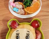 ドラミちゃん オムライス キャラ弁作り方3写真