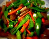 野菜たっぷり　パプリカのオイスター炒め作り方7写真