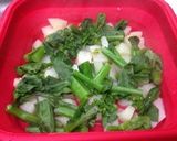お弁当♡アスパラ菜でキッシュ風ケークサレ作り方2写真