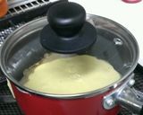 手鍋で！油引かずに厚焼きホットケーキ作り方7写真