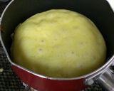 手鍋で！油引かずに厚焼きホットケーキ作り方8写真