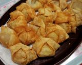 子供大好き★かぼちゃのワンタン包み揚げ作り方5写真