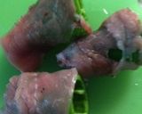 肉巻きピーマンinガーリックライス~作り方2写真
