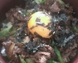アスパラの入ったガッツリ焼肉丼作り方6写真