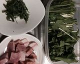 水菜とベーコンの和風うどん作り方1写真