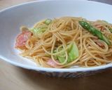 ポン酢で春キャベツとアスパラのパスタ作り方6写真