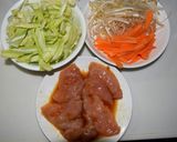 【ダイエット】野菜と鶏胸肉の生姜蒸し♪作り方1写真