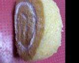 バッグ形の ロールケーキ作り方1写真