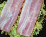 お腹いっぱい！蒟蒻&ごはんでお好み焼き作り方4写真