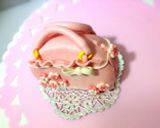 バッグ形の ロールケーキ作り方6写真