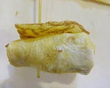 簡単お弁当に　卵一個でお花卵焼き作り方6写真